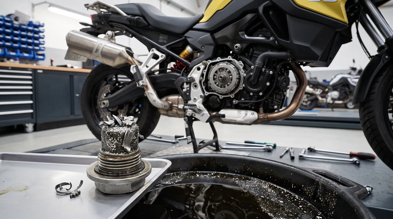 Rasselnder Motor und Metallspäne im Öl: Wenn die F 750 GS Alarm schlägt